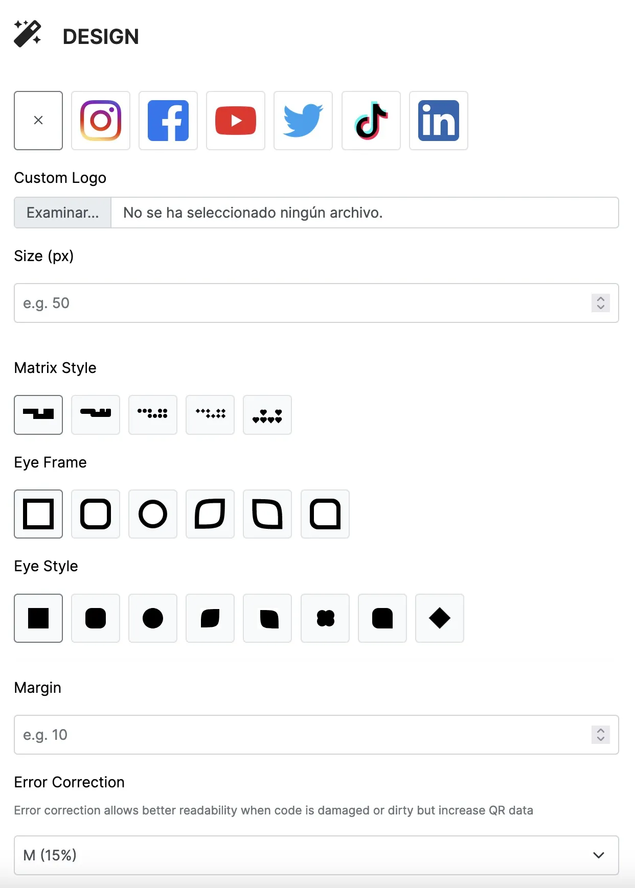 QR codes management 8