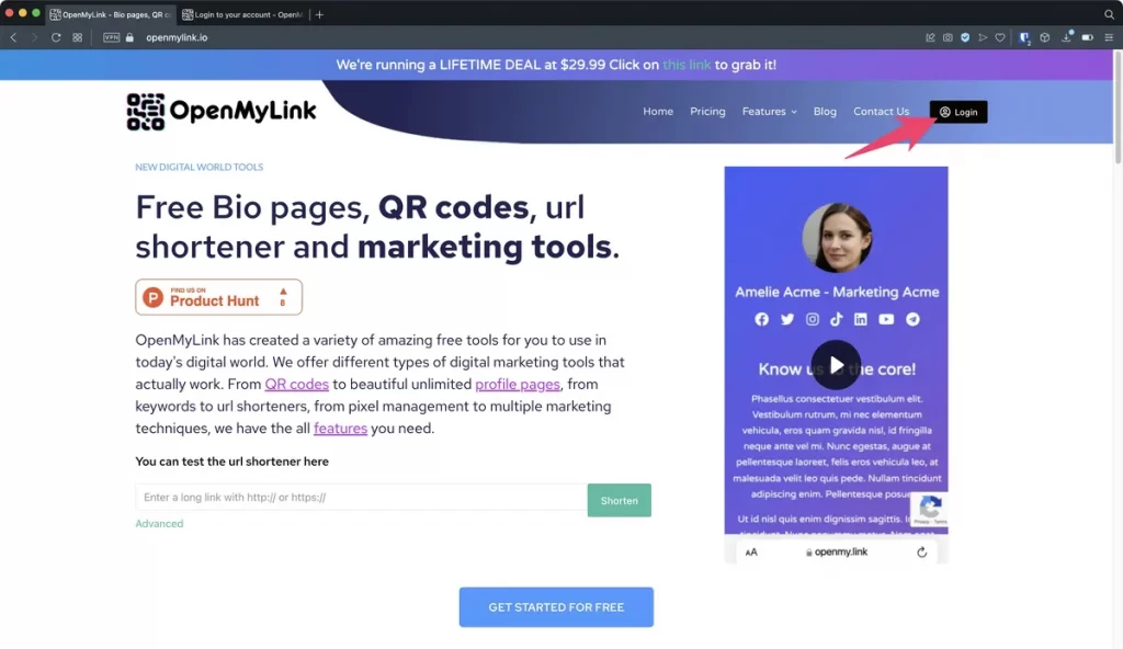 Registration using google