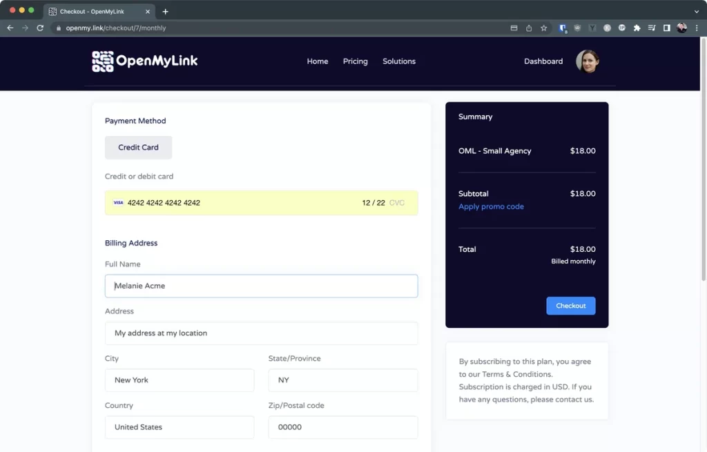 upgrade account