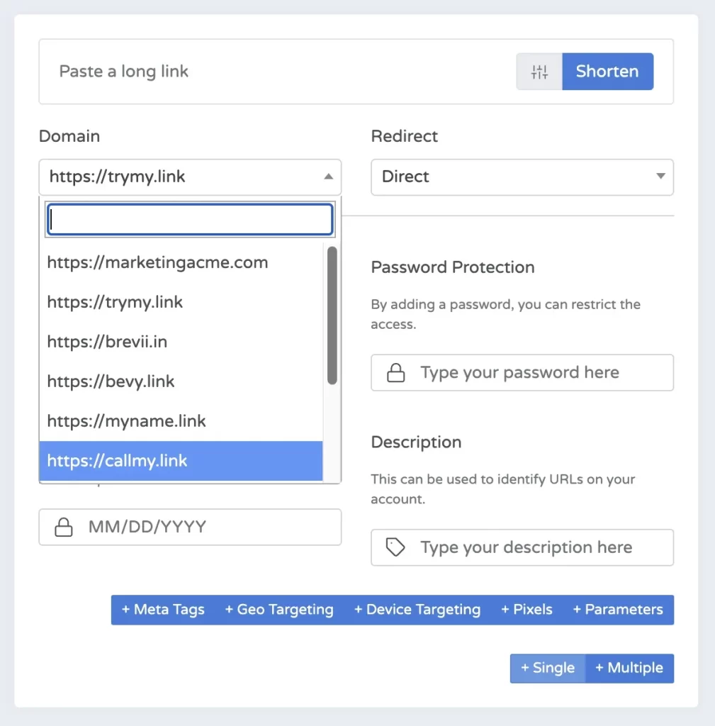 shortening a url